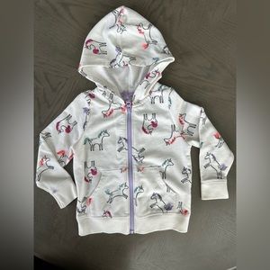 3/$15~ Cat & Jack girls 2T hooded zipper up sweatshirt
